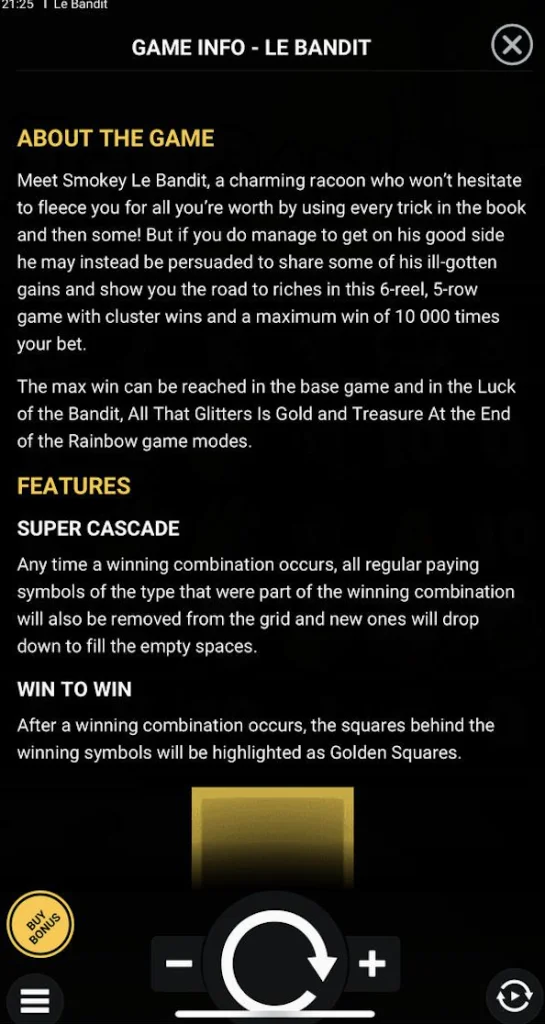 Le Bandit  Slot_game